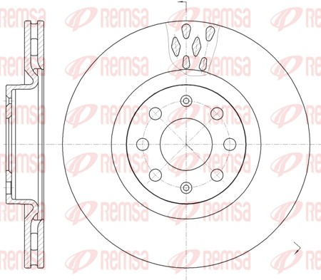 Disque de frein REMSA 6982.10