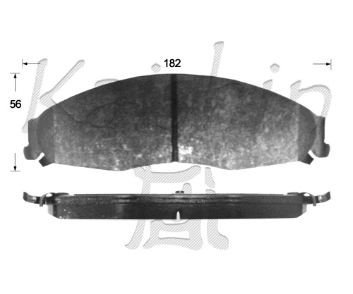 Kit de plaquettes de frein, frein à disque KAISHIN FK10136