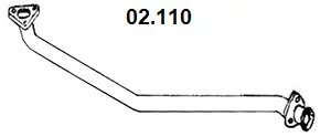 Tuyau d'échappement NOVAK 02.110