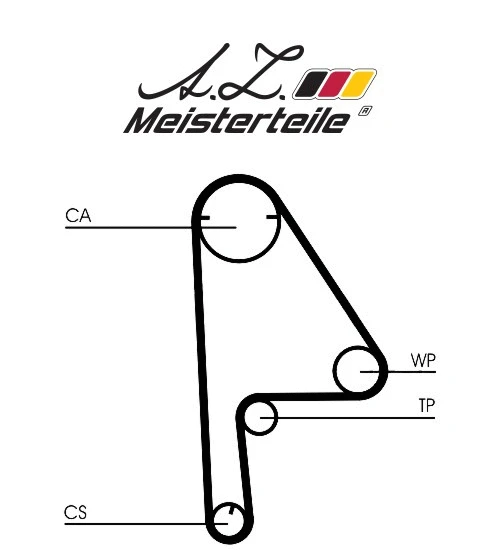 Kit de courroie crantée A.Z. Meisterteile AZMT-30-058-2354