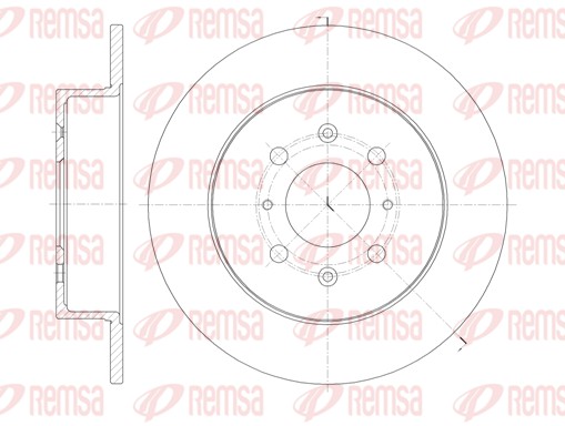 Disque de frein REMSA 61352.00