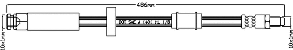 Flexible de frein JURATEK JBH1027