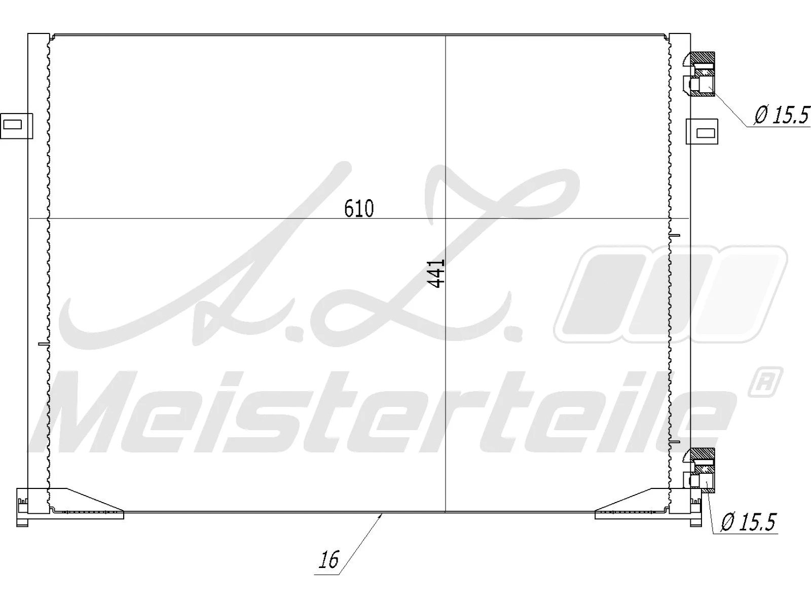 Condenseur, climatisation A.Z. Meisterteile AZMT-45-030-1294
