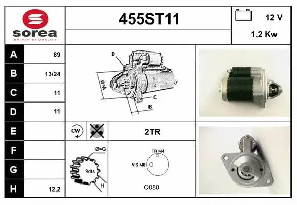 Démarreur STARTCAR 455ST11
