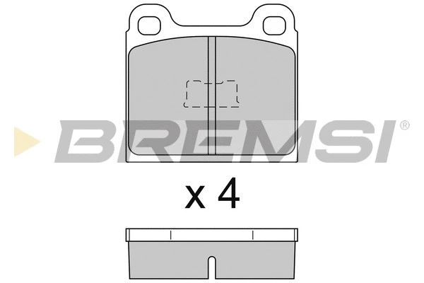 Kit de plaquettes de frein, frein à disque BREMSI BP2091