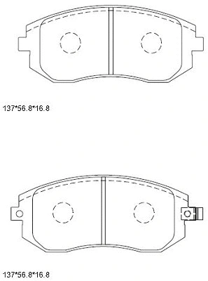 Kit de plaquettes de frein, frein à disque ASIMCO KD3704