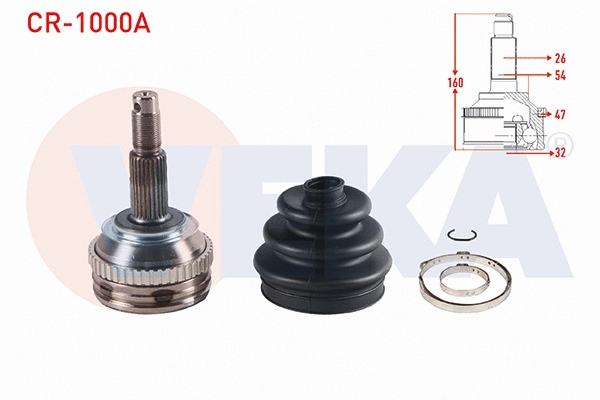 Jeu de joints, arbre de transmission VEKA CR-1000A