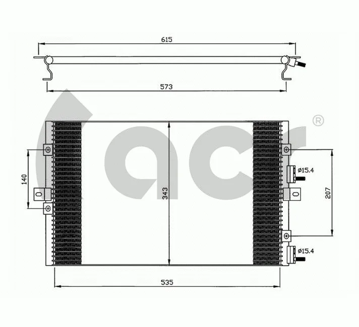 Condenseur, climatisation ACR 300606