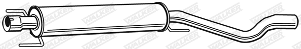 Silencieux central WALKER 23149
