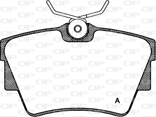 Kit de plaquettes de frein, frein à disque OPEN PARTS BPA0591.30