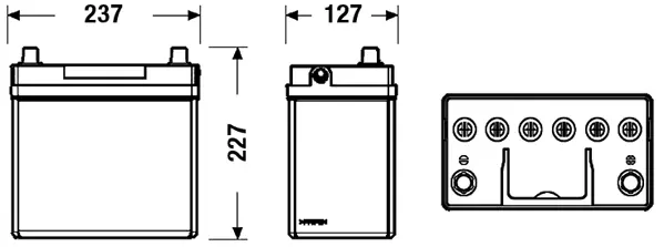 Batterie de démarrage CENTRA CB454
