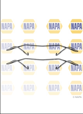 Kit d'accessoires, plaquette de frein à disque NAPA NFK1313