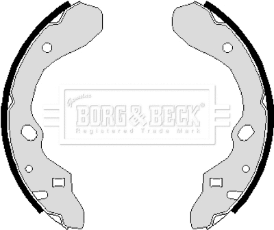 Jeu de mâchoires de frein BORG & BECK BBS6112