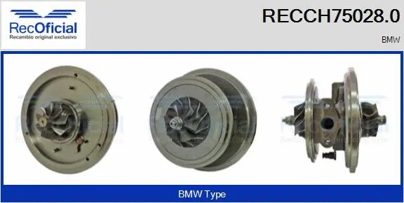 Groupe carter, turbocompresseur RECOFICIAL RECCH75028.0