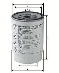 Filtre à carburant SAMPIYON FILTER CS 1645 M