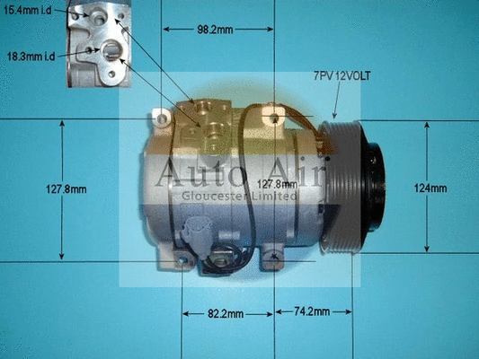 Compresseur, climatisation AUTO AIR GLOUCESTER 14-4445P