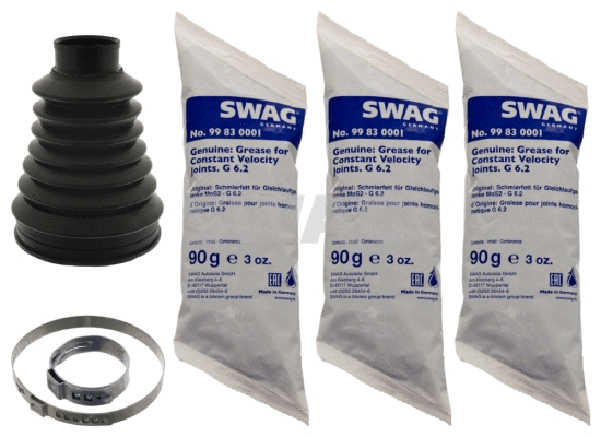 Jeu de joints-soufflets, arbre de commande SWAG 62 10 0403