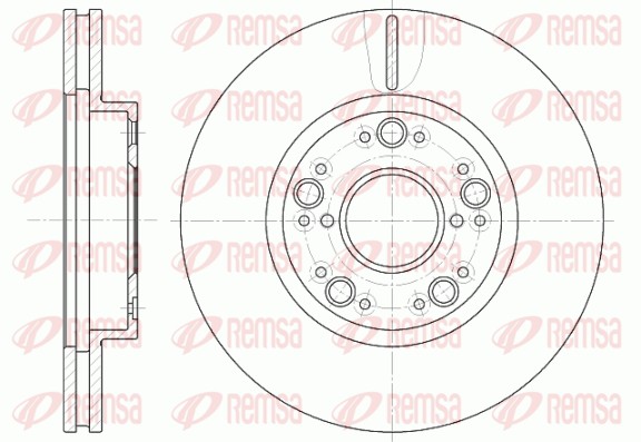 Disque de frein REMSA 61251.10
