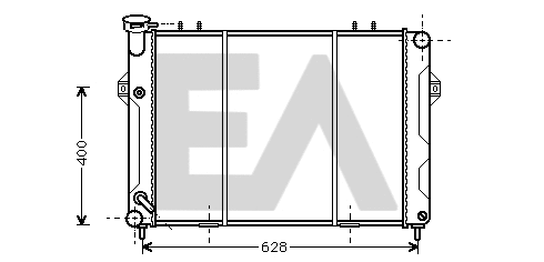 Radiateur, refroidissement du moteur EACLIMA 31R33005