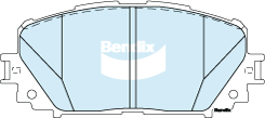 Kit de plaquettes de frein, frein à disque BENDIX-SEA DB1785 MKT