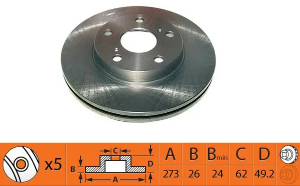 Disque de frein SB BR21183T