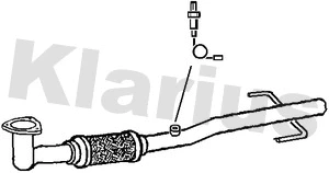 Tuyau d'échappement KLARIUS 150366