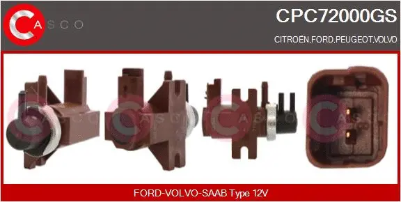 Transmetteur de pression, contrôle des gaz d'échappement CASCO CPC72000GS