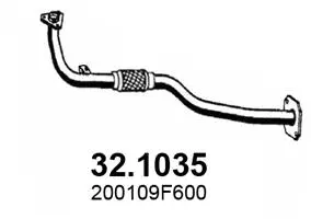 Tuyau d'échappement ASSO 32.1035