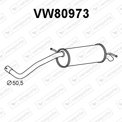 Silencieux arrière VENEPORTE VW80973