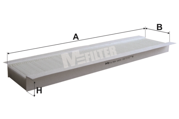 Filtre, air de l'habitacle MFILTER K 972