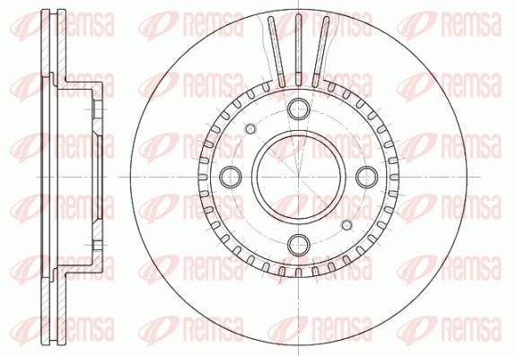 Disque de frein REMSA 6430.10