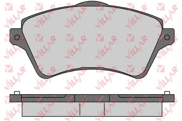 Kit de plaquettes de frein, frein à disque VILLAR 626.0833