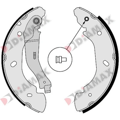 Jeu de mâchoires de frein DIAMAX N01329