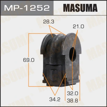 Coussinet de palier, stabilisateur MASUMA MP-1252