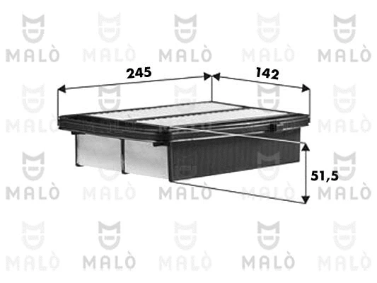 Filtre à air AKRON-MALÒ 1500657