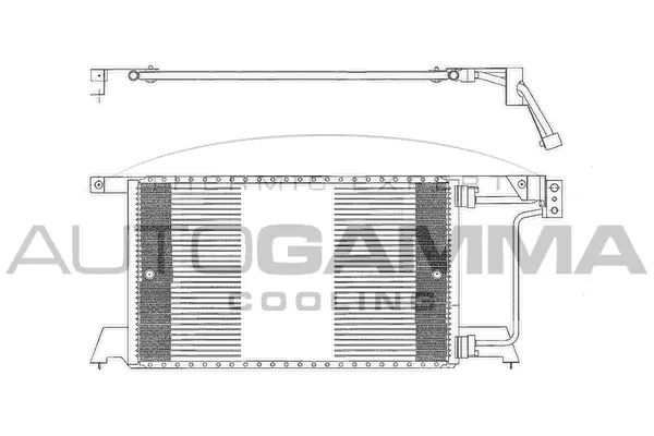 Condenseur, climatisation AUTOGAMMA 102622