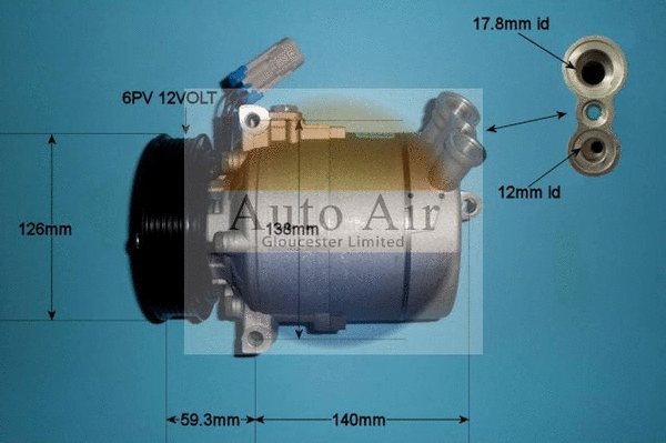 Compresseur, climatisation AUTO AIR GLOUCESTER 14-2056P
