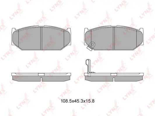 Kit de plaquettes de frein, frein à disque LYNXAUTO BD-7303