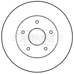 Disque de frein BORG & BECK BBD5192