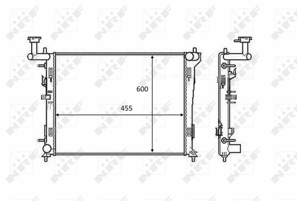 Radiateur, refroidissement du moteur NRF 58462