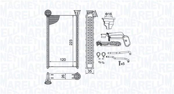 Système de chauffage MAGNETI MARELLI 350218505000