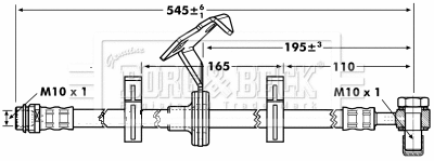 Flexible de frein BORG & BECK BBH7088