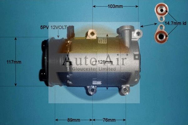 Compresseur, climatisation AUTO AIR GLOUCESTER 14-0099