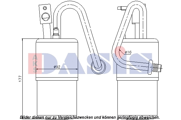 Filtre déshydratant, climatisation AKS DASIS 800073N