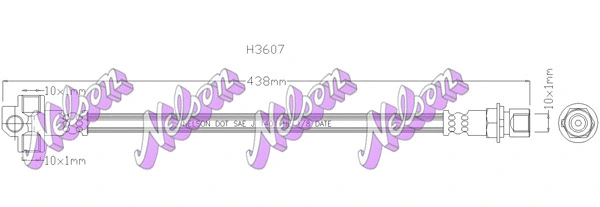 Flexible de frein KAWE H3607