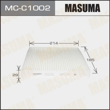 Filtre, air de l'habitacle MASUMA MC-C1002