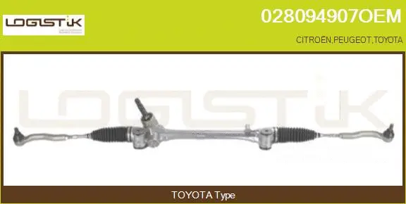 Crémaillère de direction LGK 028094907OEM