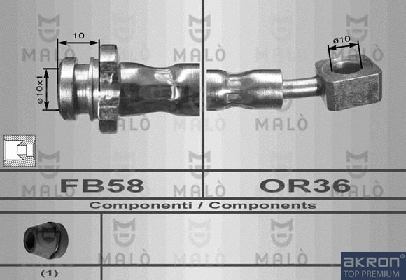 Flexible de frein AKRON-MALÒ 80011