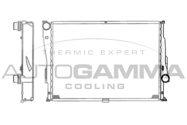 Radiateur, refroidissement du moteur AUTOGAMMA 103744