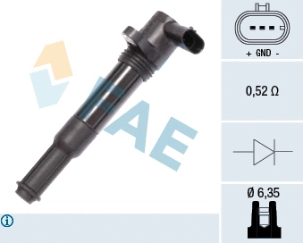 Bobine d'allumage FAE 80233
